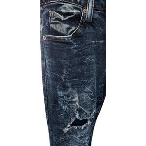 Rue21 Skinny Jean 26x30 Supreme Flex Premium Denim Distressed Mens